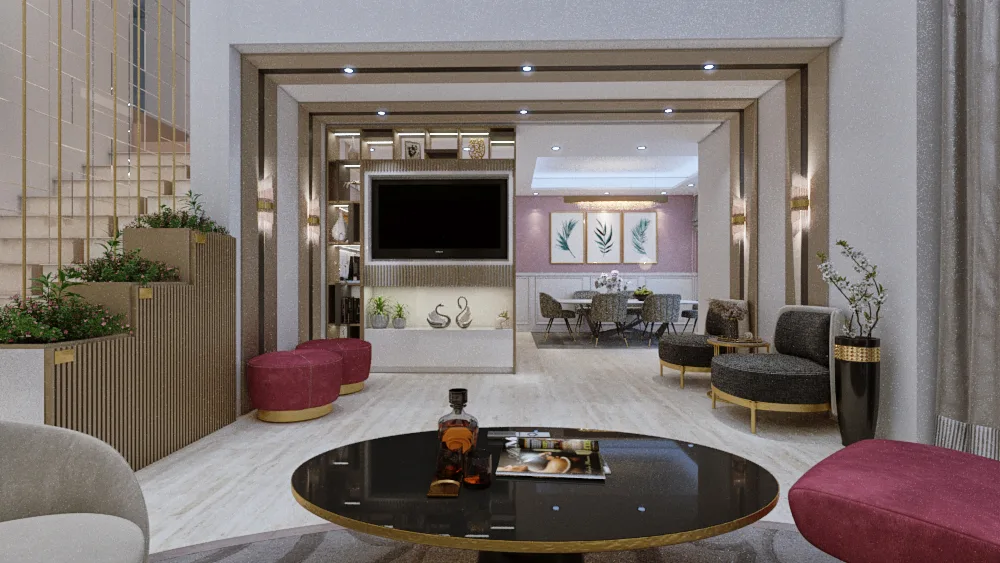 Luxury Duplex Living Room